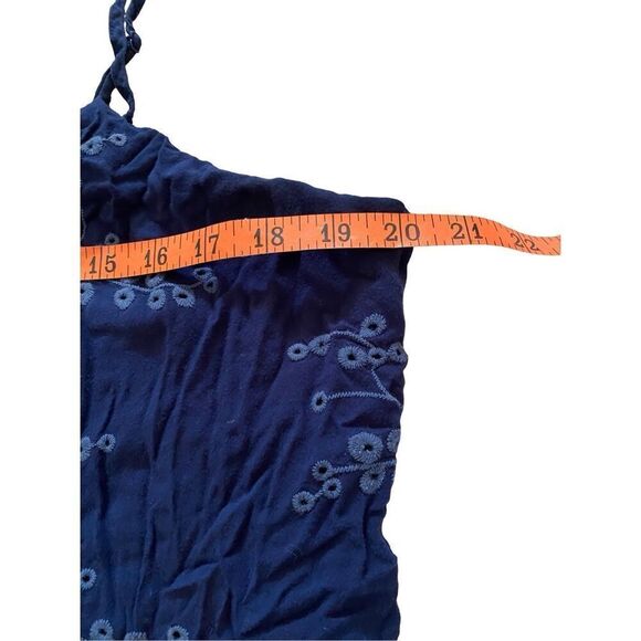 Maurices Embroidered Cami Tank Top Ruffle Trim Casual - Picture 10 of 12